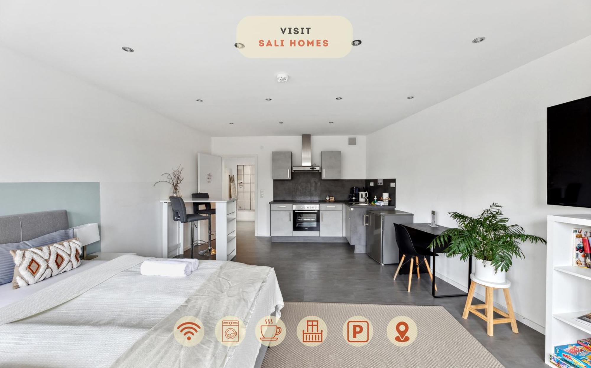 Sali Homes - Charming Studio Apartment In Heart Of Bayreuth With Balcony Экстерьер фото